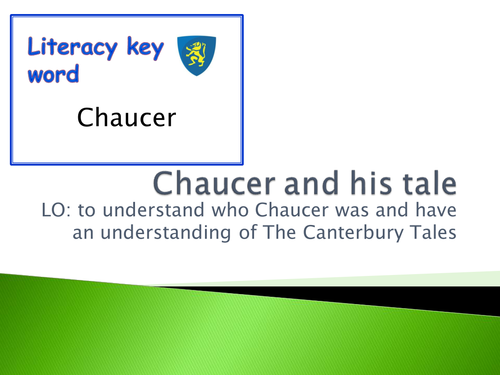 CANTERBURY TALES SCHEME - AN INTRODUCTION TO CHAUCER (2/3)