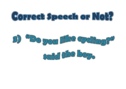 Correct Speech Punctuation or Not?