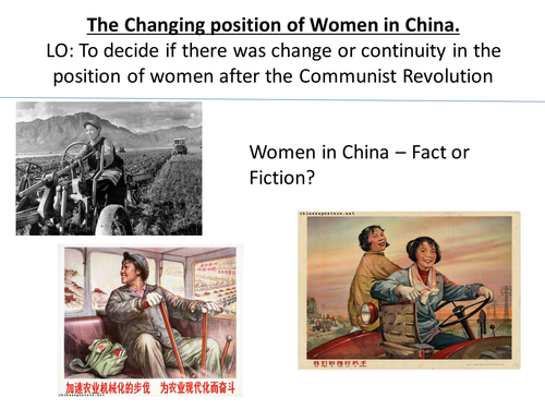 *Full Lesson* Mao's China: Changing position of Women in China (Edexcel A-Level History)