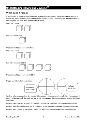 Doubling, Halving and Sharing