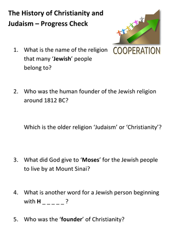 The History of Christianity and Judaism – Progress Check Quiz