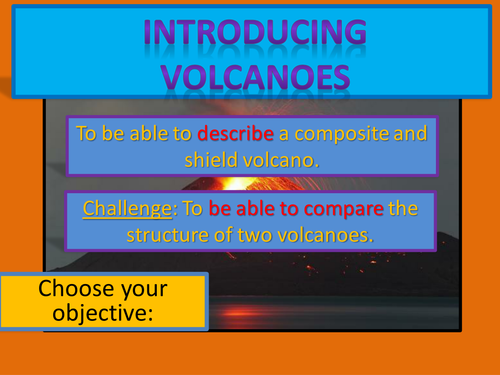 KS3 Geography: the structure of a volcano