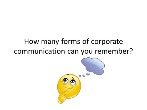 Corporate Communications and Evaluating them