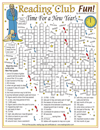 Time for a New Year Crossword Puzzle