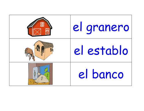 Buildings and Structures in Spanish Flashcards (60 Spanish Buildings and Structures Flash Cards)