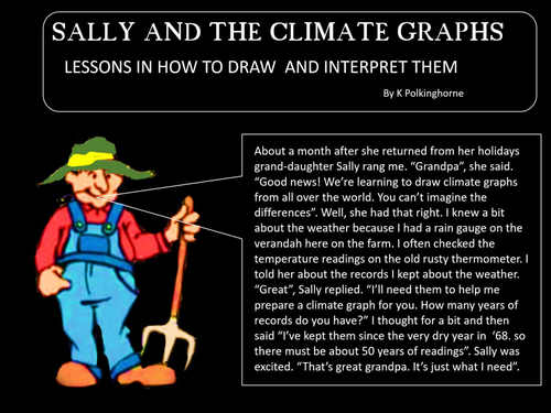 SALLY TEACHES HER GRANDPA (OLD MACDONALD) HOW TO DRAW A CLIMATE GRAPH