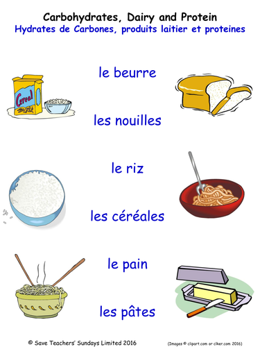 Food and Drink in French Activities (22 pages covering 120+ words)