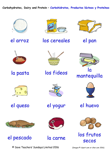 Food and Drink in Spanish Word Searches (11 Wordsearches)