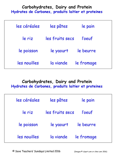 Food and Drink in French Worksheets (11 Labelling Worksheets)