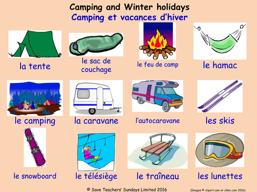 Holidays in French Posters (2 French Holidays posters)