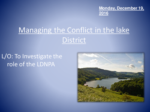 Lake District National Park Authority Teaching Resources