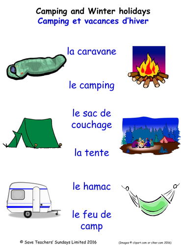 Holidays in French Activities (2 pages covering 24 French Holiday words)