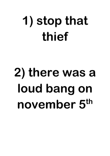 Statement, Question or Command Sentences | Teaching Resources