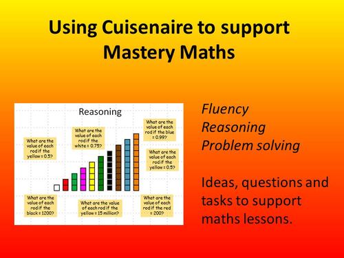 Using Cuisenaire to support Mastery Maths