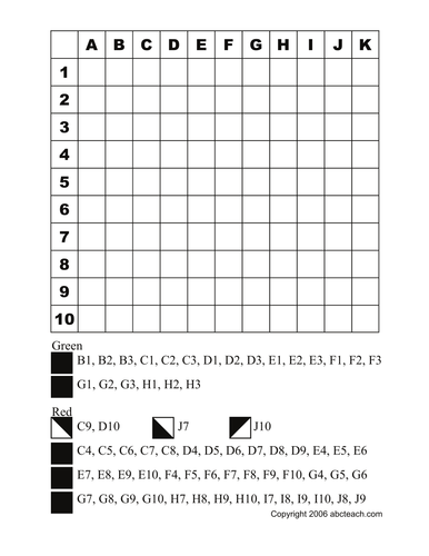 Grid Coloring: Christmas Stocking