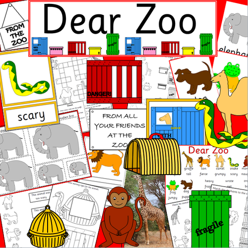 Dear Zoo story resource pack- story sack