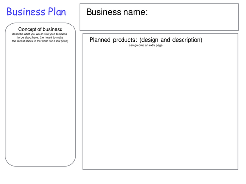 lesson note on simple single business plan