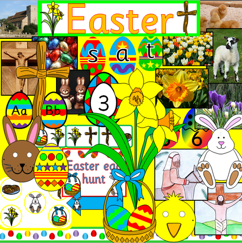 Easter and Spring bumper resource pack- Powerpoint, games, worksheets, activities