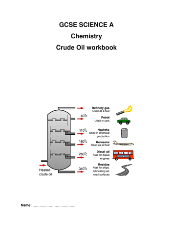 GCSE SCIENCE A  Chemistry  Crude Oil workbook