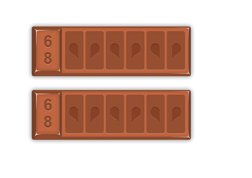 Chocolate bars composition activity - with coloured beats