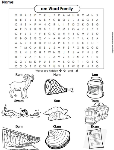 Am word family. Am Family Words. Am Word Family Worksheet. Am Family Worksheet. Am Word Family to Colour.