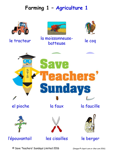 Farming in French Worksheets, Games, Activities and Flash Cards (with audio) (1)