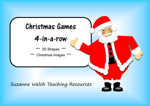 Christmas Games - 4 in a row gameboards - FUN!