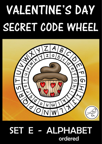 Secret Code Wheel - Valentine's Day - (alphabet - ordered)