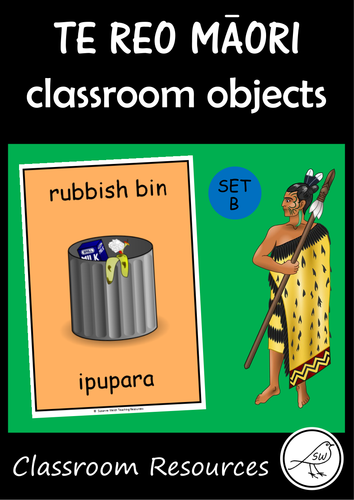 Te Reo Māori  -  Classroom Objects - Set B