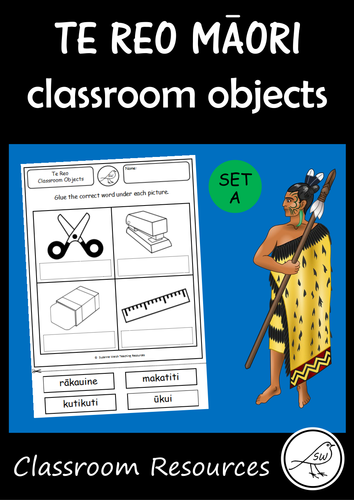 Te Reo M膩ori  -  Classroom Objects - Set A