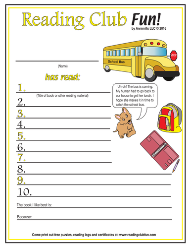 School Then and now Reading Log and Certificate Set