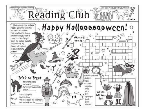 Halloween is Here Two-Page Activity Set