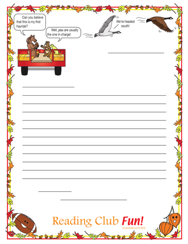 fall handwriting paper