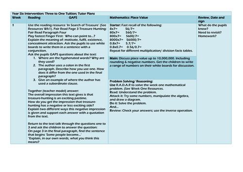 2017 SATs Booster/ Tutor Plans/ One to One Support/ Reading Grammar and Mathematics