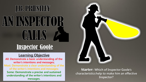 An Inspector Calls: Inspector Goole | Teaching Resources