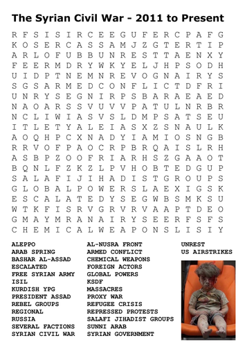 The Syrian Civil War Word Search