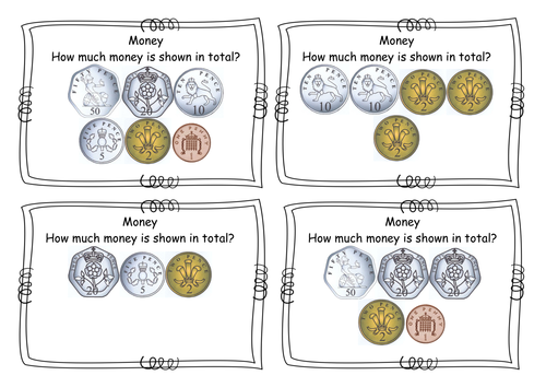 year 2 money total of coins addition to ps1 task