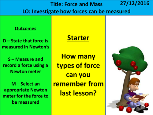 Forces Lesson 2: Balanced, Resultant and Measured Forces - KS3 Exploring Science