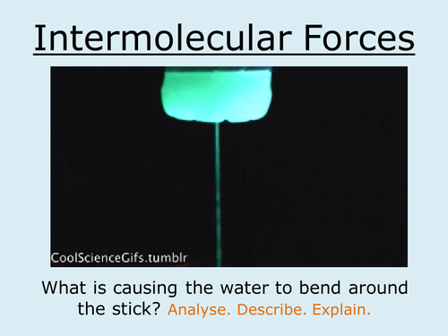 A Level Chemistry AQA (New Spec) Bonding Lesson 4 - Intermolecular Forces