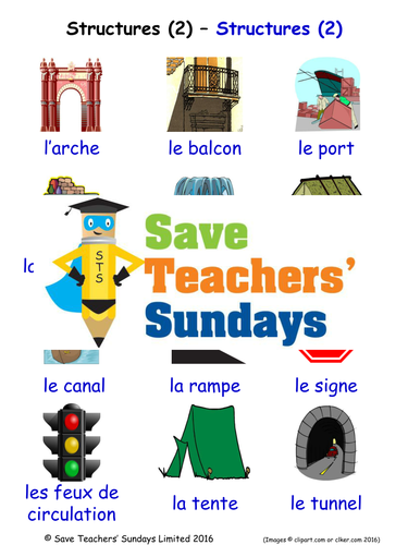 Structures in French Worksheets, Games, Activities and Flash Cards (with audio) 2