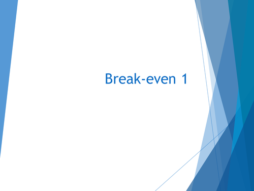 Break-Even