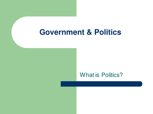 What is Politics? Power v Authority