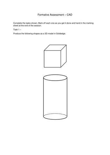 Solidedge/Engineering drawing worksheet