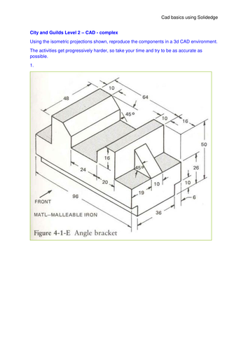 Engineering Drawing/CAD activities