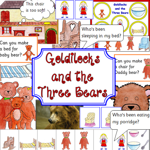 Goldilocks and the Three Bears story resource pack- traditional tales, story sack
