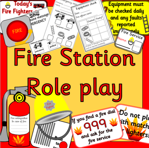 Fire Station role play resource- People who help us, Fire fighter