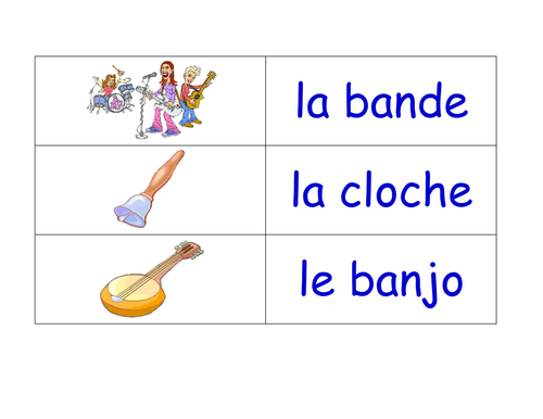 Music in French Flashcards (24 French Flash Cards on the Topic of Music)
