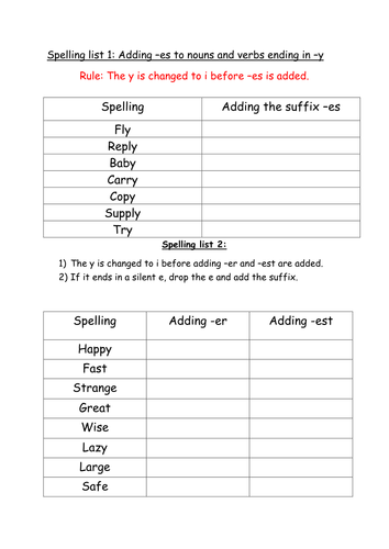 Year 2 spelling revision intervention pack NC  Phase 5 and Phase 6