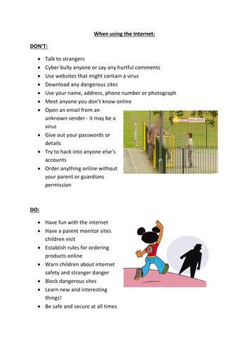 Internet Safety | Teaching Resources