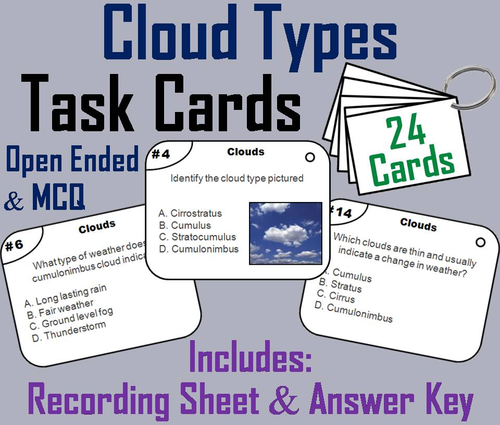 Clouds Task Cards